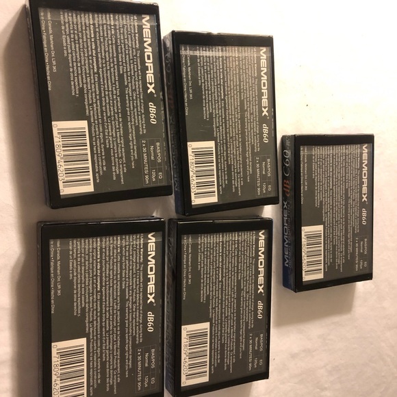 Sealed Memorex Db 60min Normal Position Type 1 (5) & Db90 Min (3) Cassette Tapes - Picture 4 of 9
